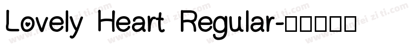 Lovely Heart Regular字体转换